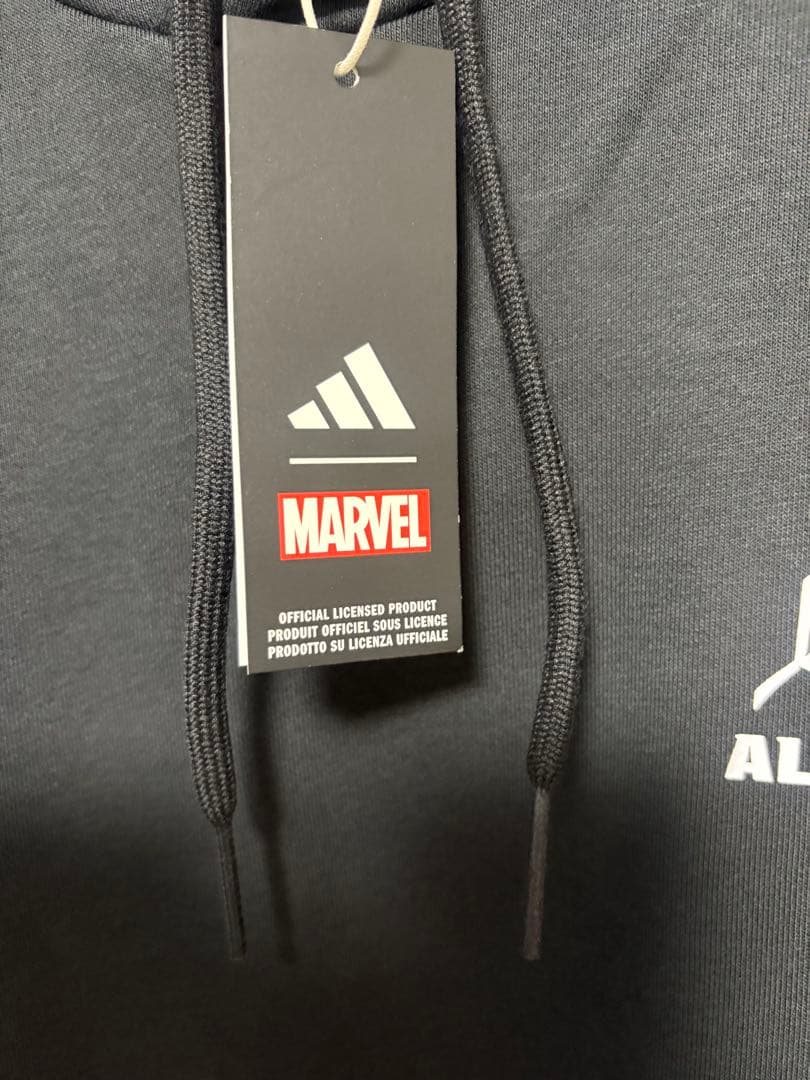 オールブラックス MARVELコラボパーカー 海外Mサイズ(日本XL相当)