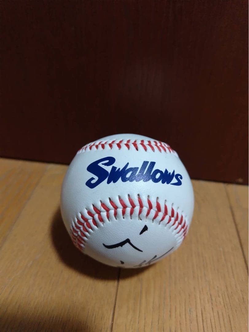 村上宗隆 東京ヤクルトスワローズ 球団ロゴ入り直筆サインボール (証拠写真付き)