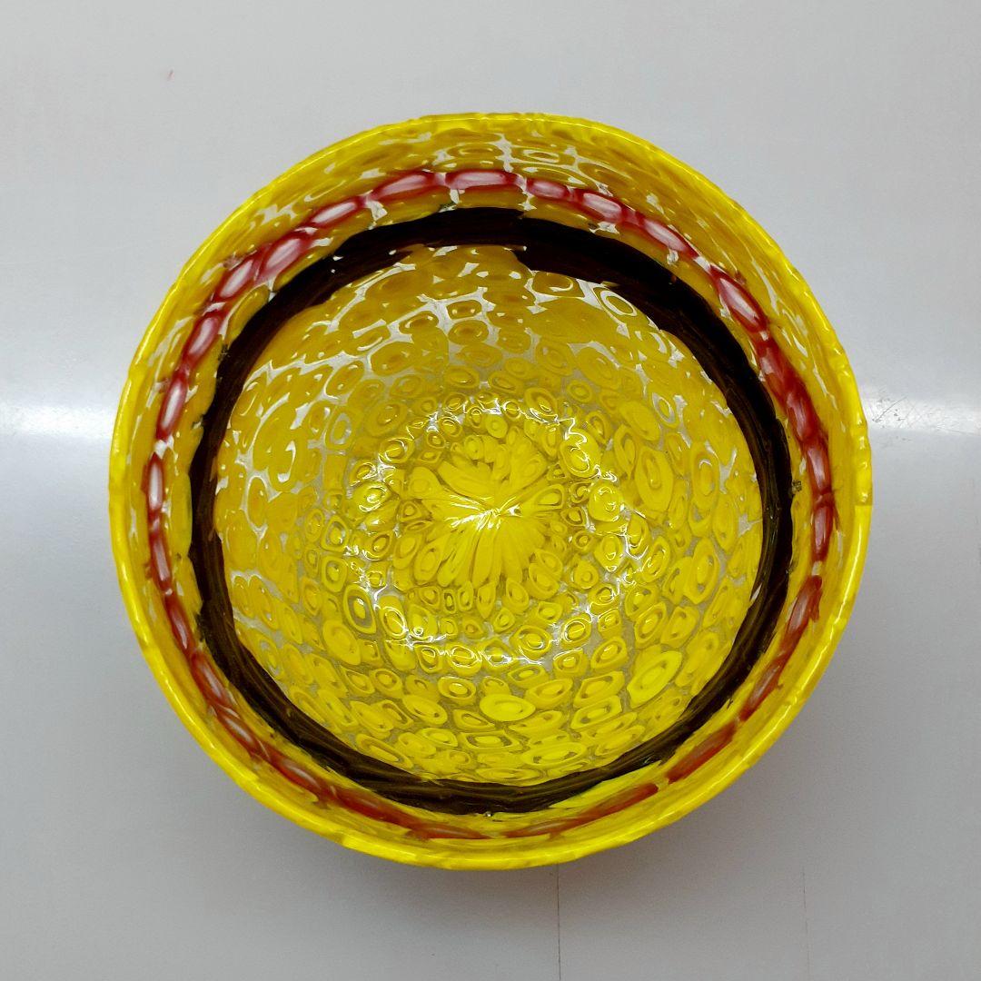 MURANO ムラノ イエロー ミルフィオリ お碗 皿