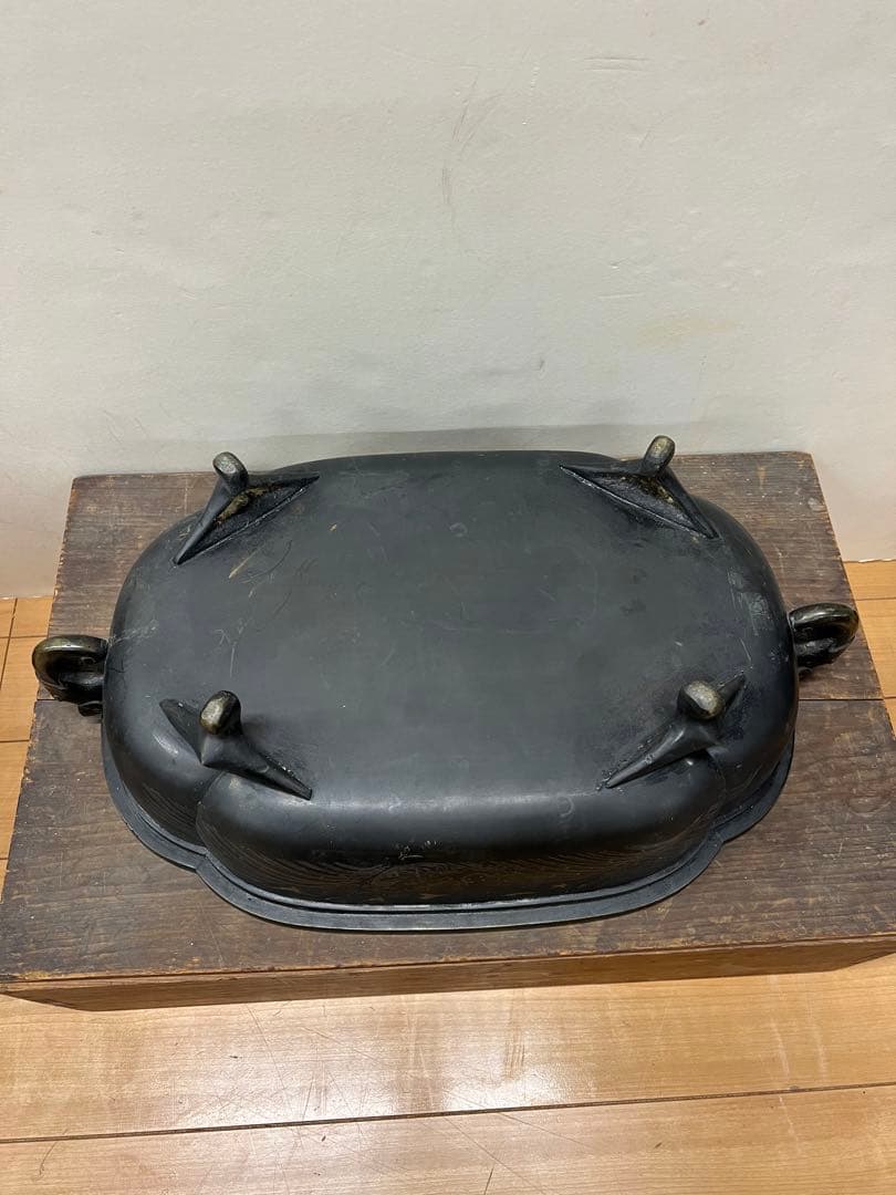 時代金工 古銅 水盤 特大 送料込み