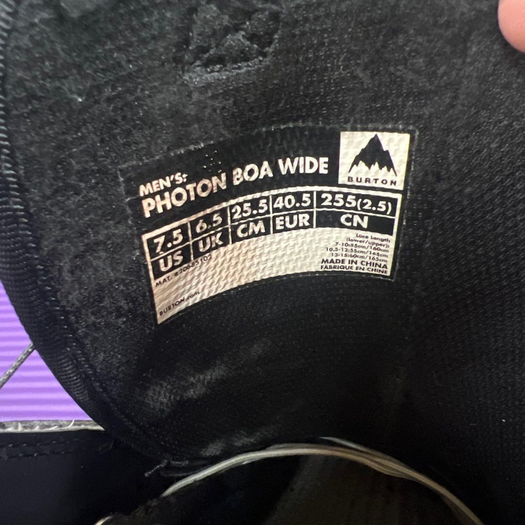 スノーボード Burton Photon Wide WBOA 25.5cm 23-24