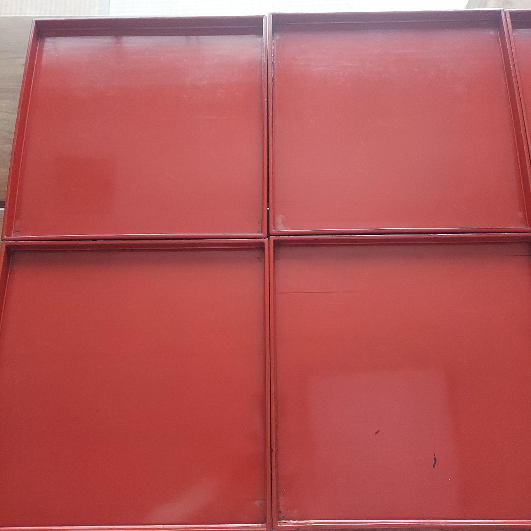 明治時代　お膳10人前セット　お盆　漆器　漆芸　漆塗り