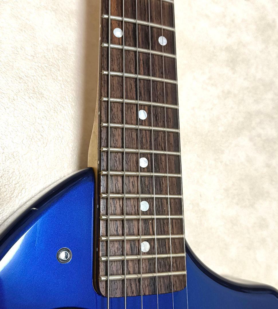 【美品】ZO-3C メタリックブルー アンプ内蔵ミニギター ヘッドフォン端子付