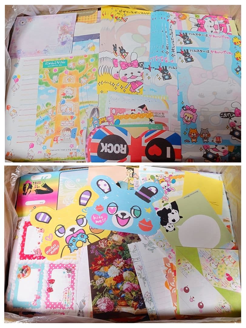 紙モノ　大量　まとめ売り　バラメモ　レターセット　平成レトロ　ファンシー系他