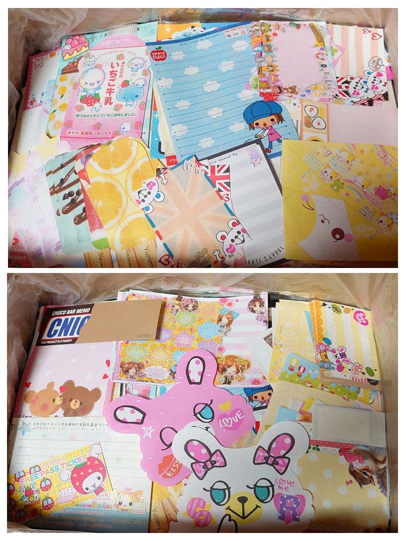 紙モノ　大量　まとめ売り　バラメモ　レターセット　平成レトロ　ファンシー系他