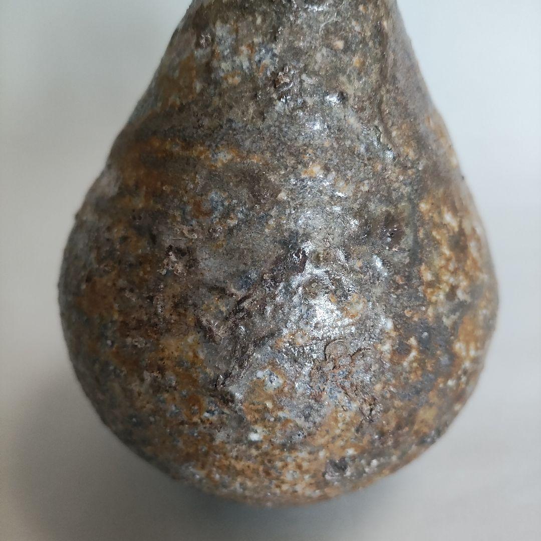 片岡誠　自然釉徳利　常滑焼