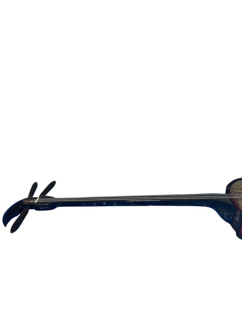 美品　琉球　 沖縄三線 蛇皮 民族楽器　沖縄伝統楽器　バチ・ソフトケース付き