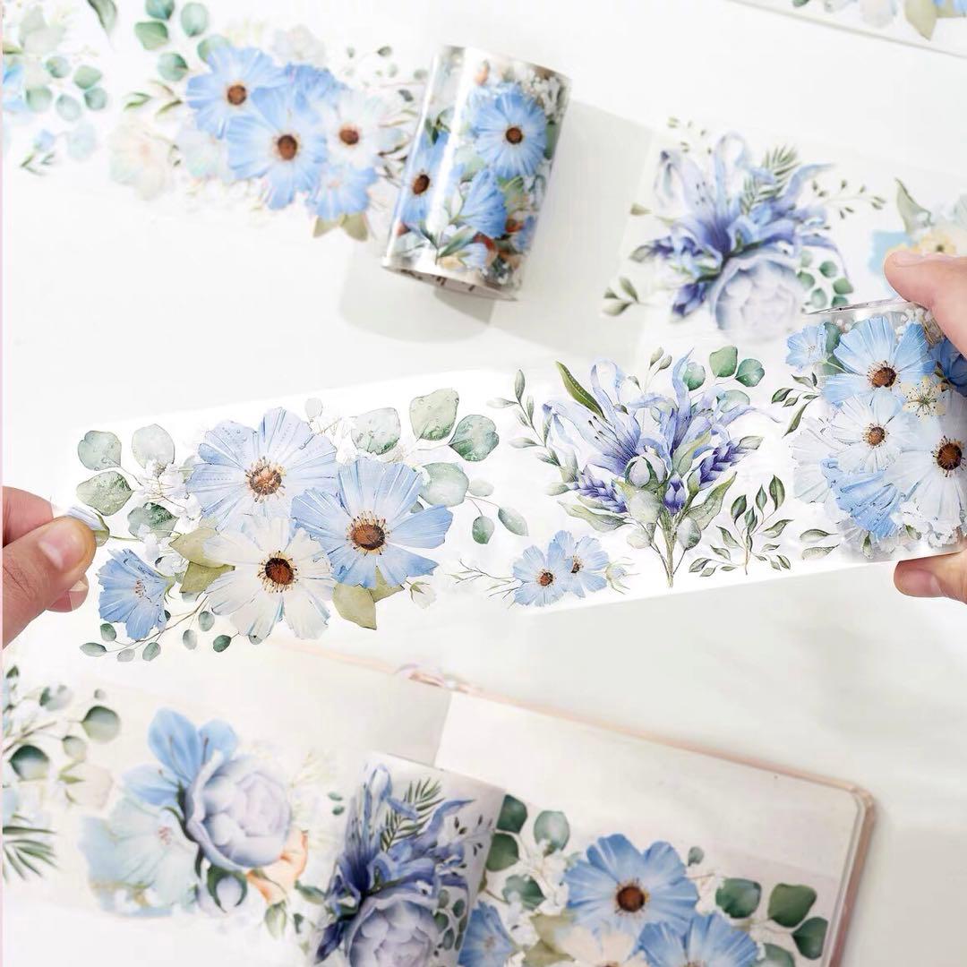 新品　カナダWT　枕星花影　PETタイプマスキングテープ　マステ