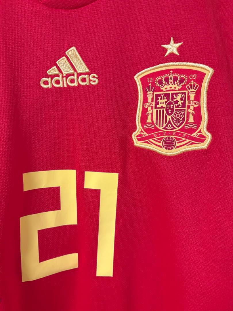 アディダス公式 スペイン代表 2018 ユニフォーム #21 ダビド・シルバ M