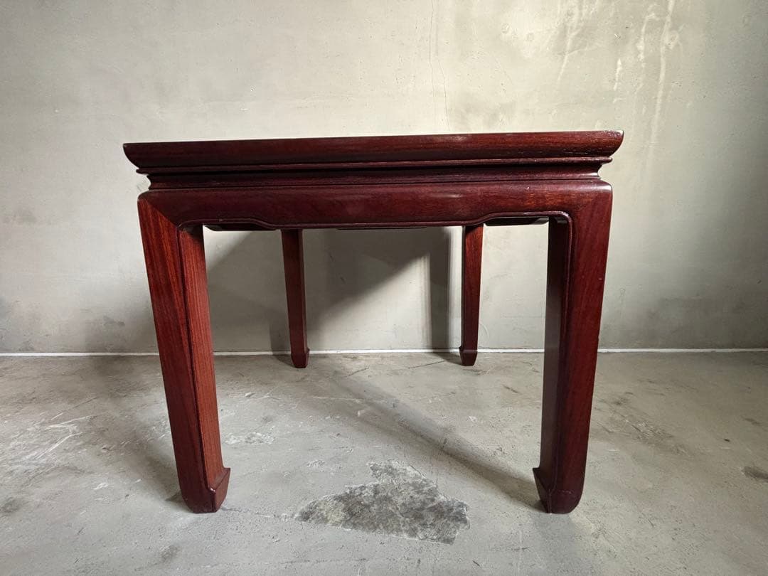 アンティーク 唐木 花梨 無垢材 サイドテーブル テーブル 古家具 木製