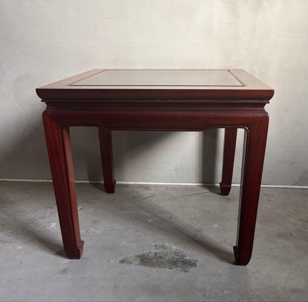 アンティーク 唐木 花梨 無垢材 サイドテーブル テーブル 古家具 木製