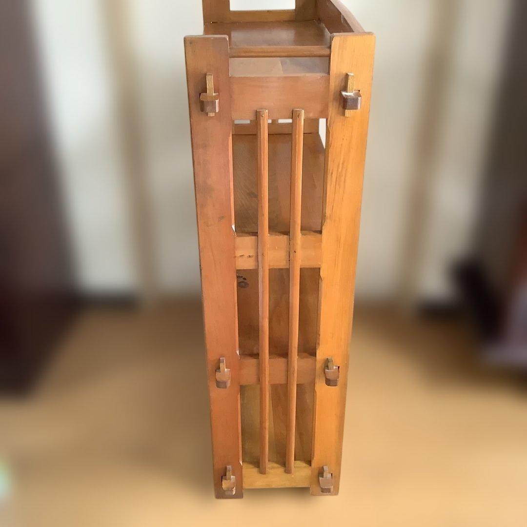 昭和レトロ　本棚　飾り棚　ブックシェルフ　時代物　アンティーク　ディスプレイ