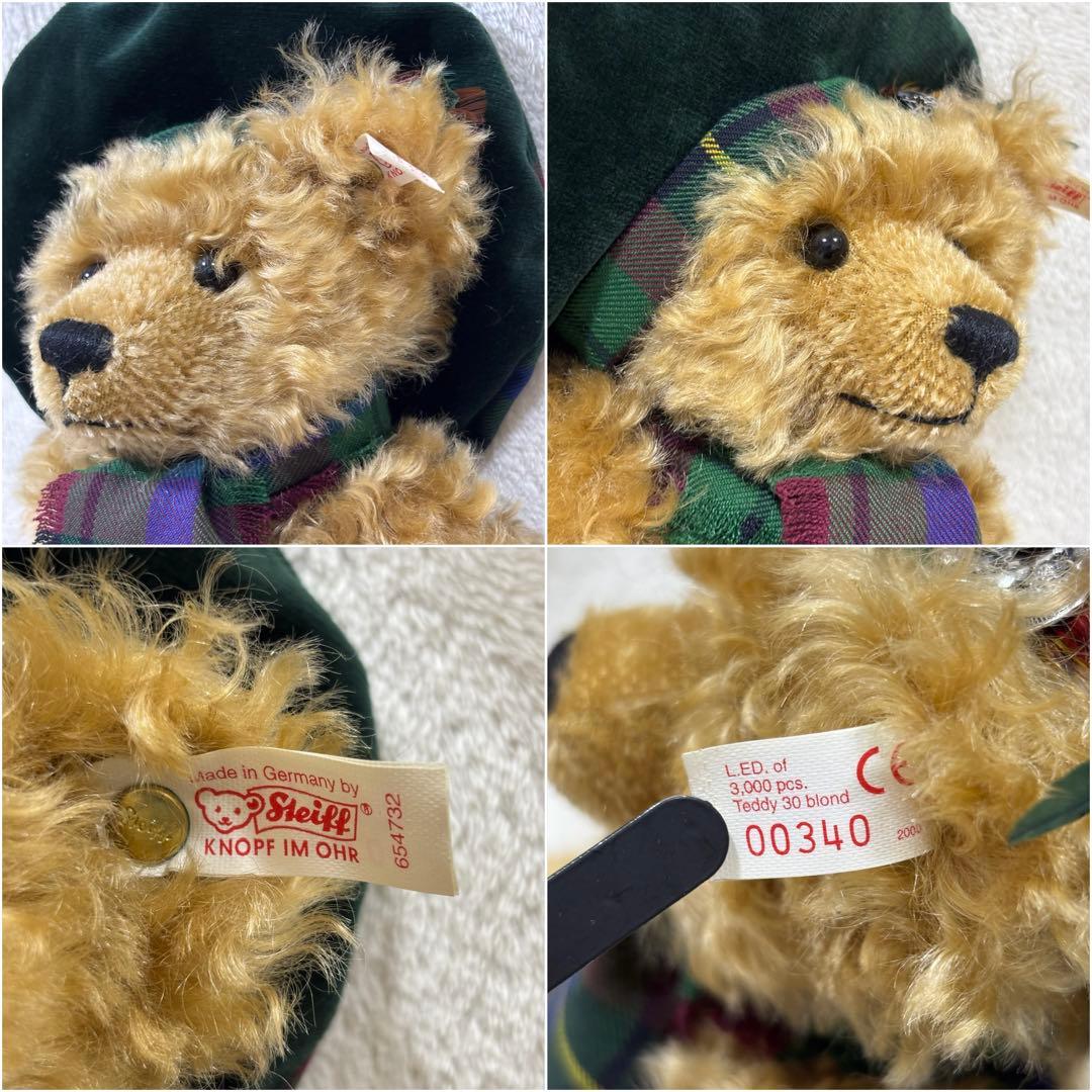【限定品】Steiff シュタイフ スコティッシュ ベア 白タグ 赤文字