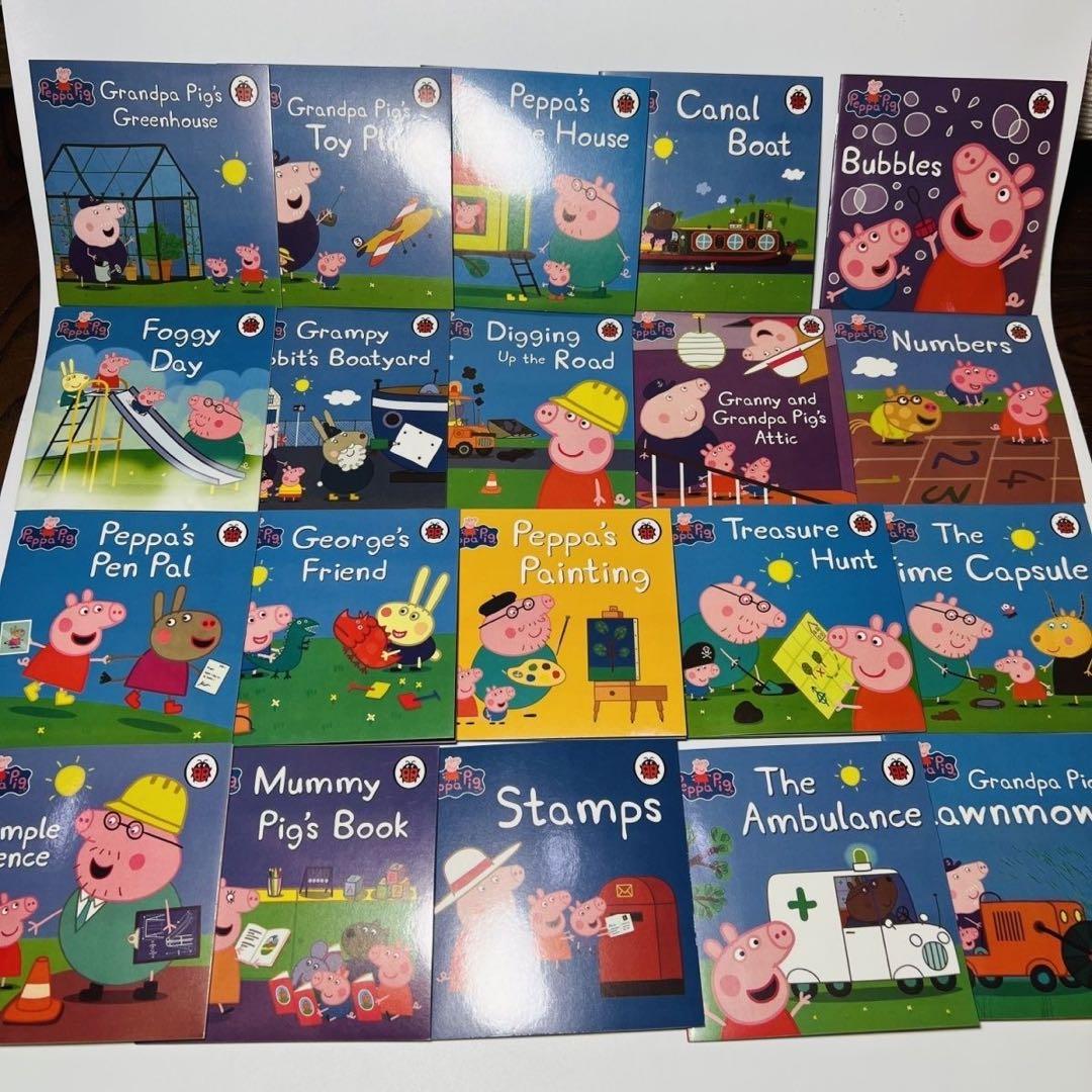 PeppaPig 黄箱　青箱　2点お得セット　ペッパピッグ　音源おまけ付 洋書