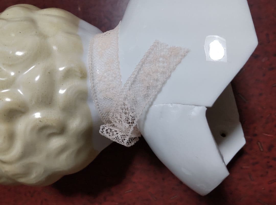 フランス　アンティーク　チャイナヘッド　難有り