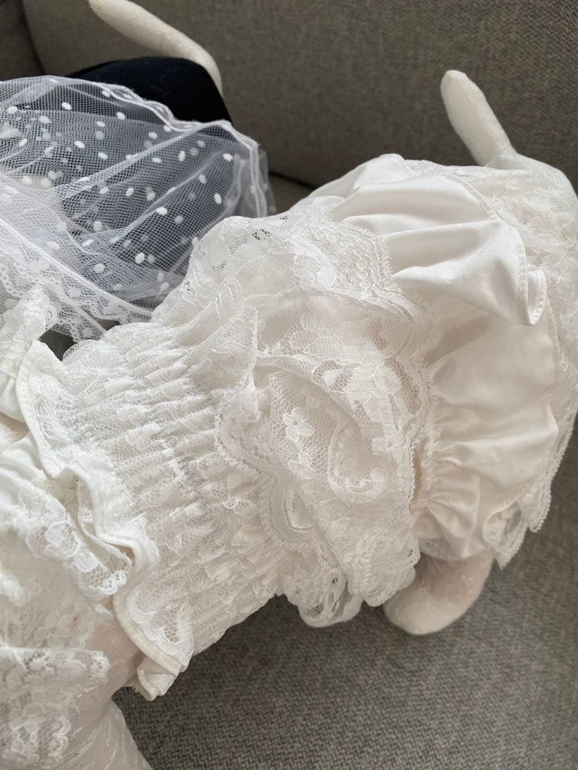 新品 華集LULU doll ヘッドリュクスバーディ 水玉蝶タイ ケアお洋服