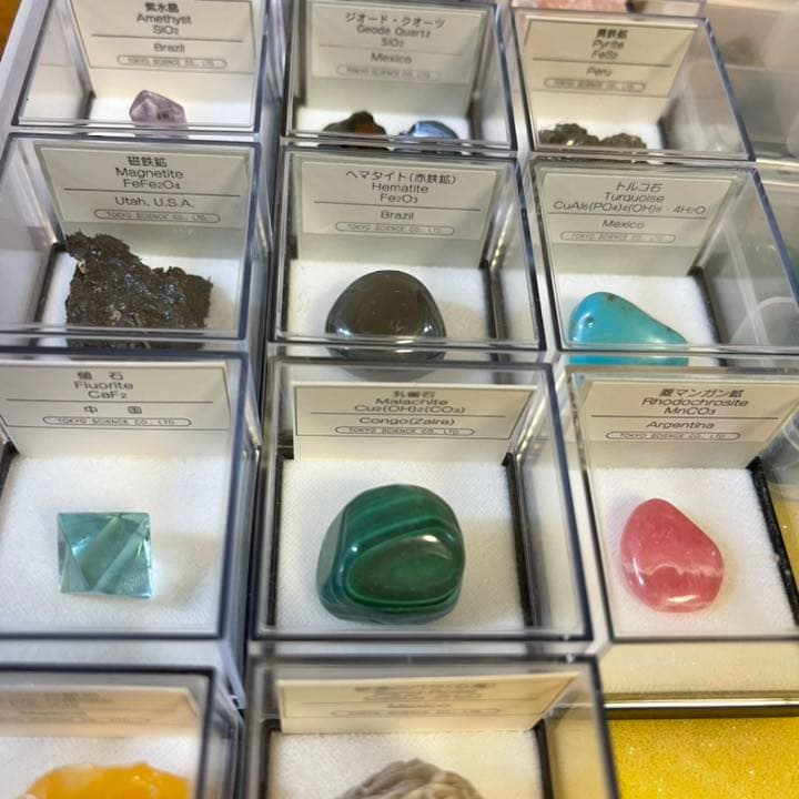 鉱物コレクション　&  図鑑　ルーペ