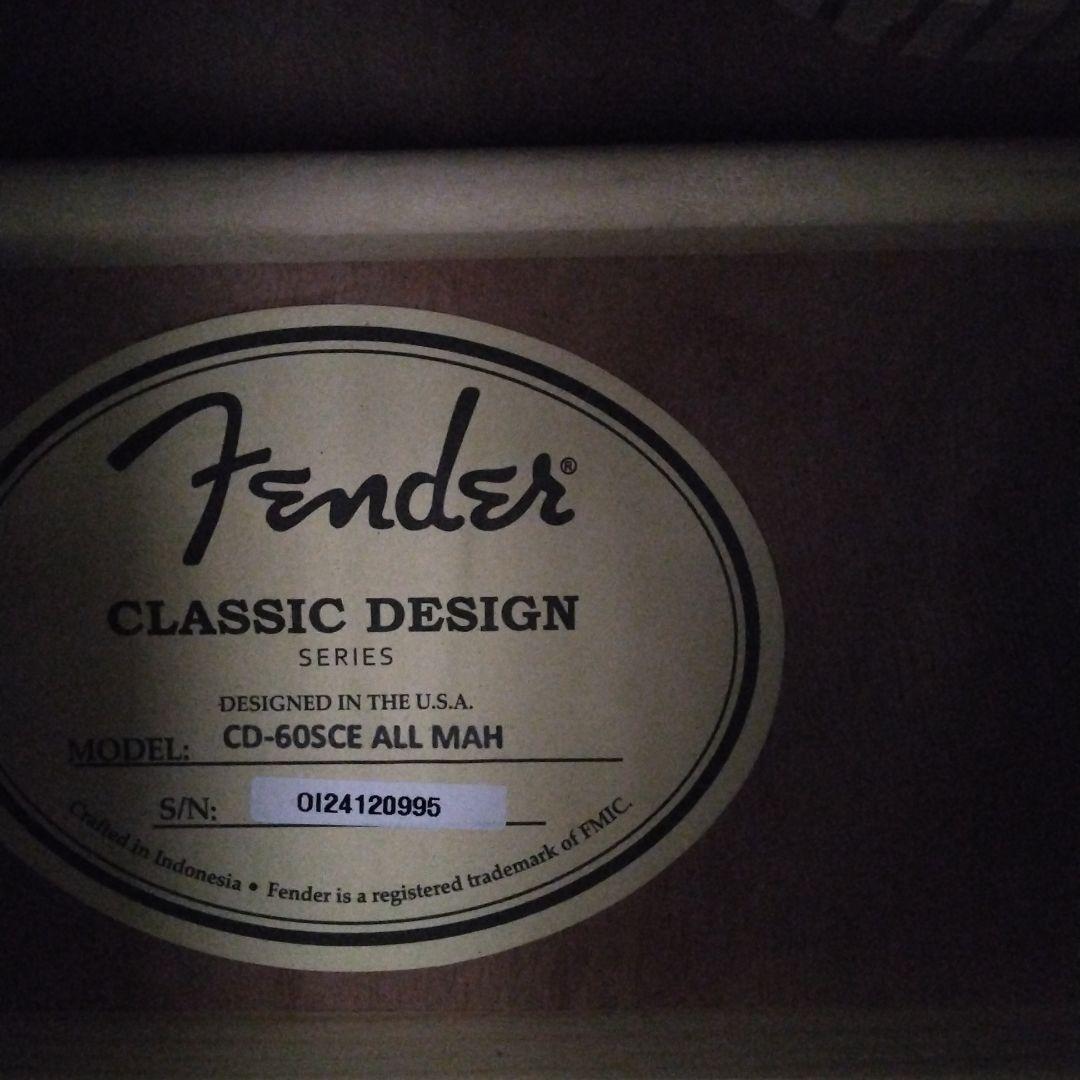 Fender　フェンダー　CD-60sce ALL mah エレアコ ギター