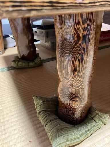 自然木の座卓 長方形 148*65*35