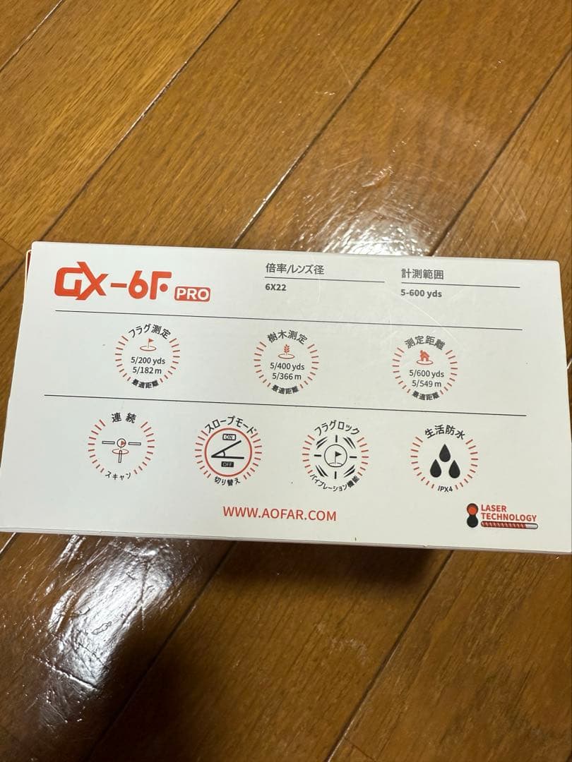 AOFAR GX-6F Pro ゴルフ用距離計