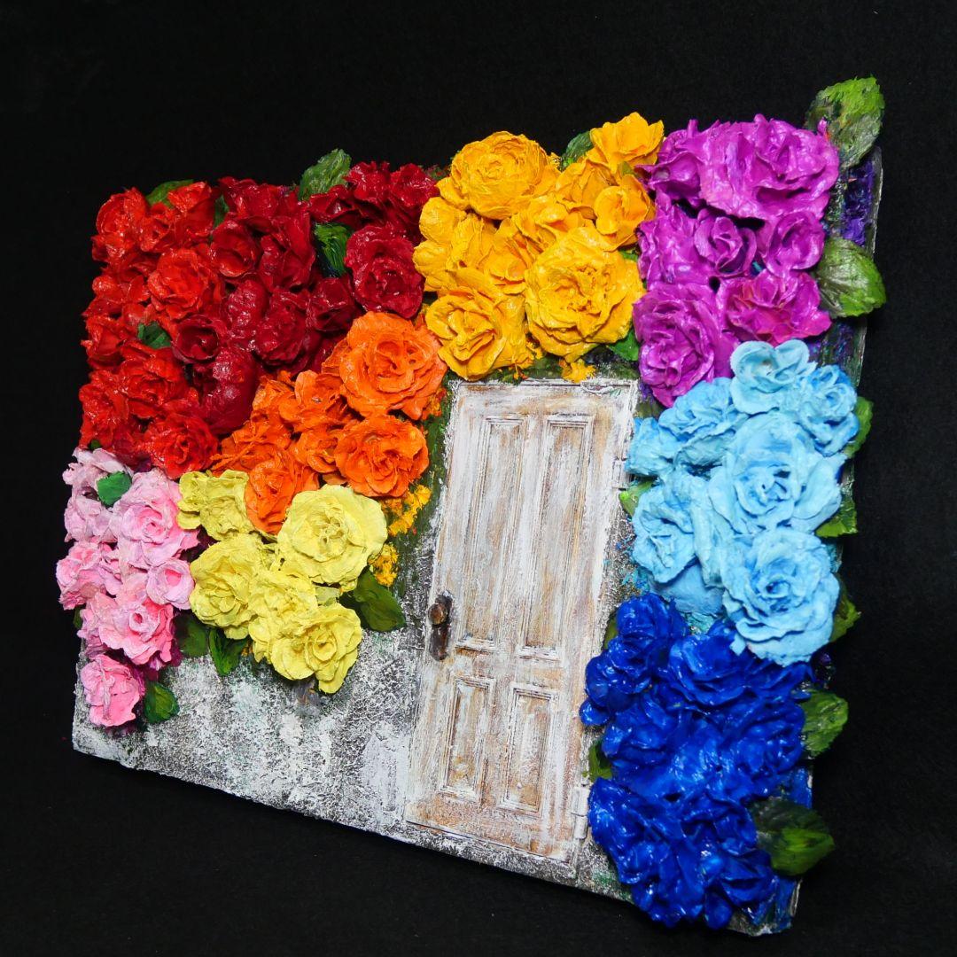 油絵 油彩 油彩画 絵 絵画【扉の先の世界】