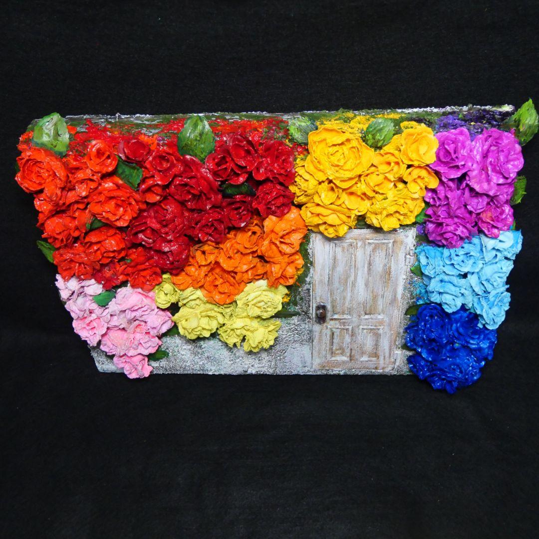 油絵 油彩 油彩画 絵 絵画【扉の先の世界】