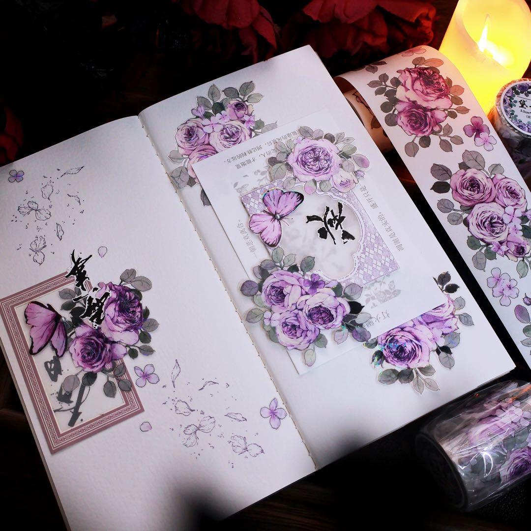 繁花文创《黛云裳》海外マスキングテープ　マステ 【2667】