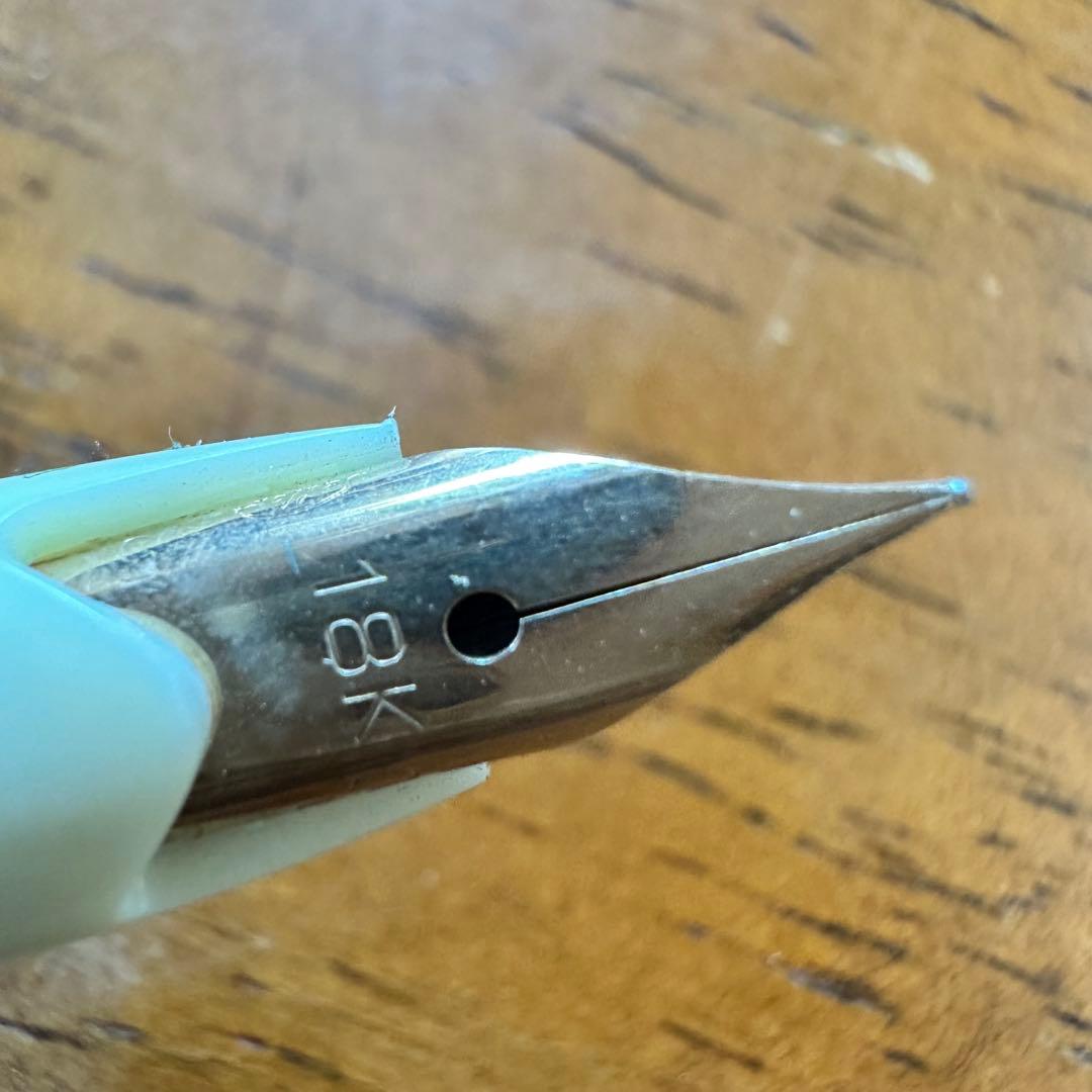 sailor セーラー　万年筆　オーストリッチ　茶　ペン先　18k ①