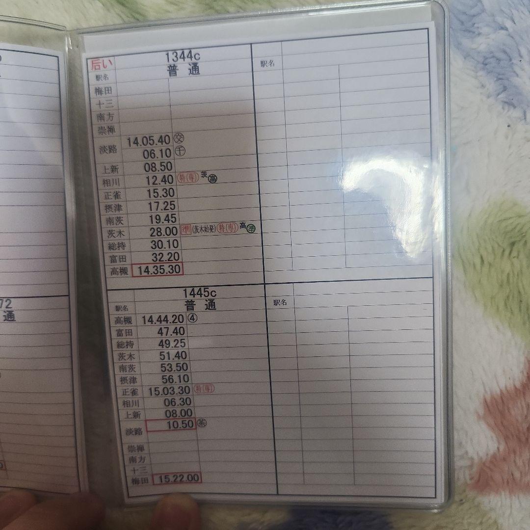 阪急鉄道グッズ「編成表、車掌用スタフ」