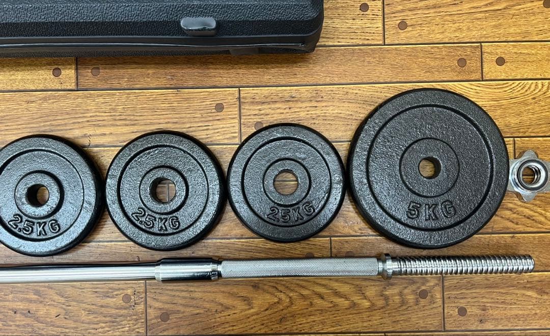 25kg 組み立て式バーベルセット　最強のパンチ力を身につけることができます！！