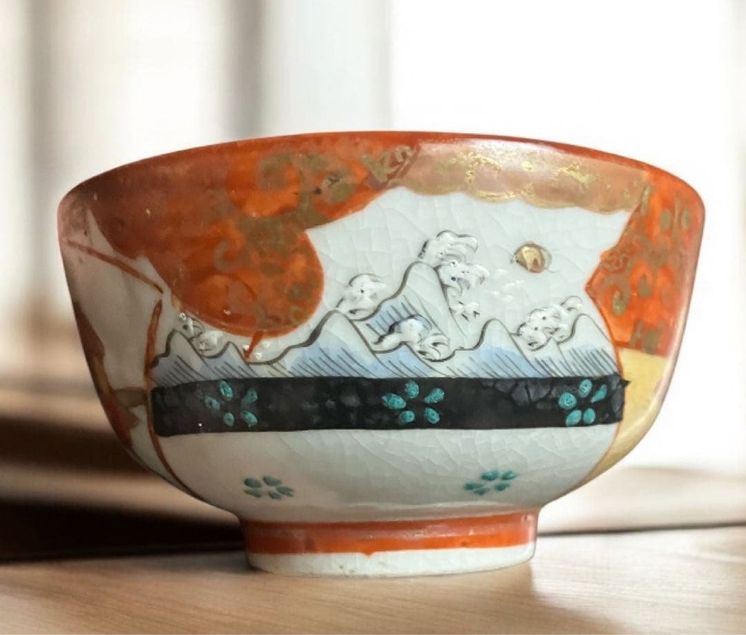 明治期九谷 最高峰加賀九谷 赤絵細描 煎茶道具 急須 茶器 煎茶 九谷焼　印