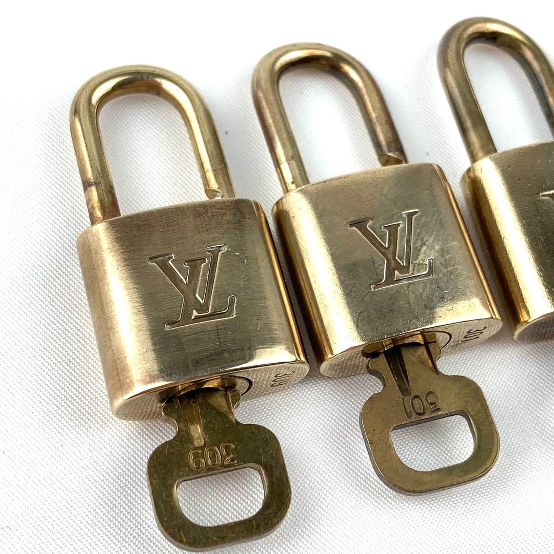 ルイヴィトン パドロック 4個まとめて 南京錠 カデナ ゴールド