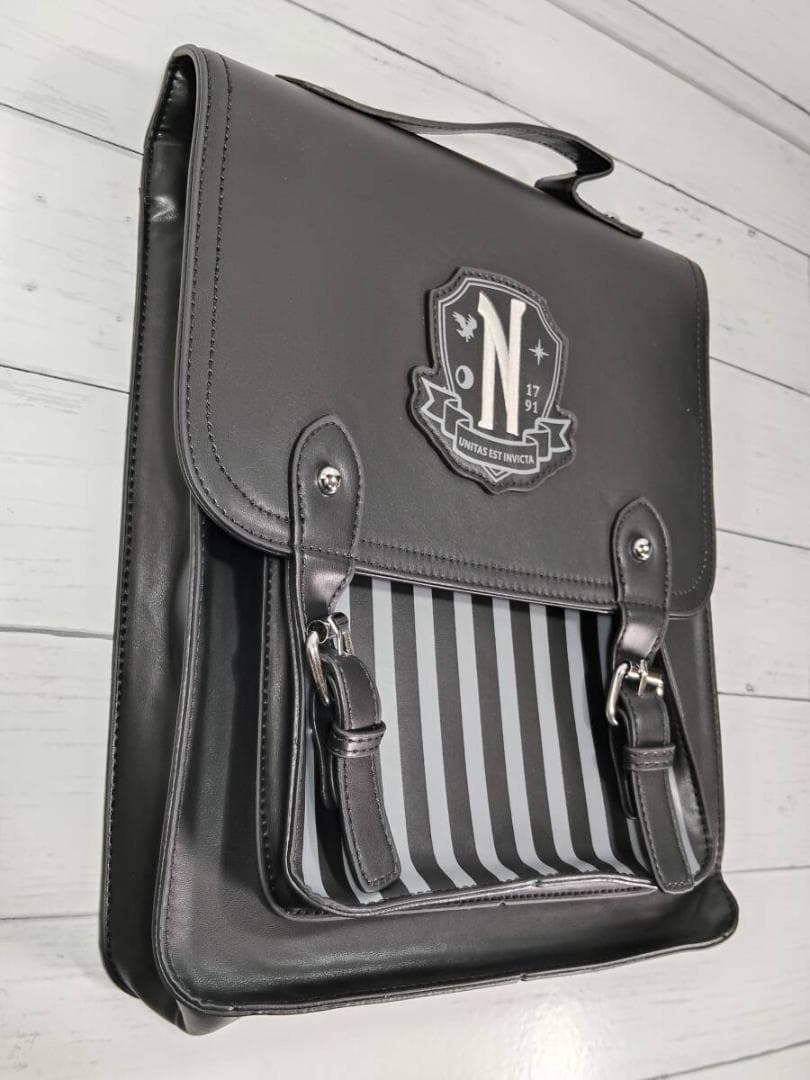 「ネヴァーモア学園　ウェンズデー/アダムス・ファミリー　鞄」jo-db