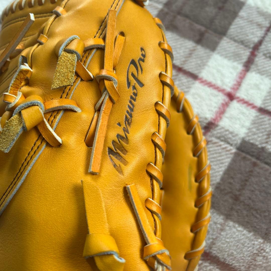 Mizuno Pro 硬式グローブ イエロー 楽天イーグルス山崎武志選手グラブ