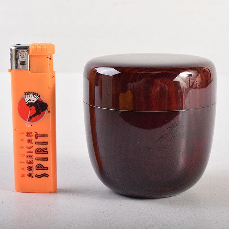 次吉。　茶道具　中村宗悦作　即中斎好　神路山　大棗　共布共箱　V　8316