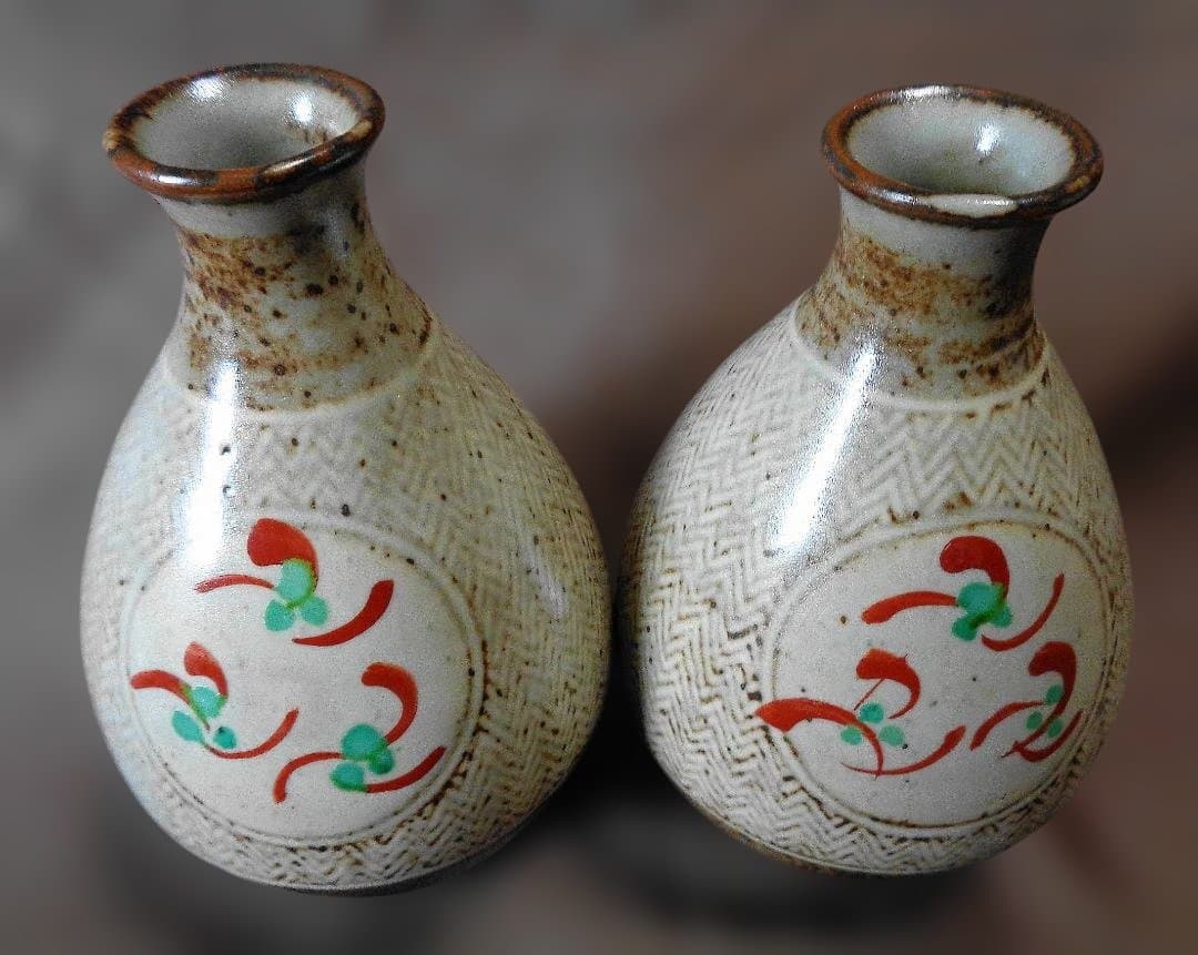 益子焼　島岡達三　酒器セット　8品