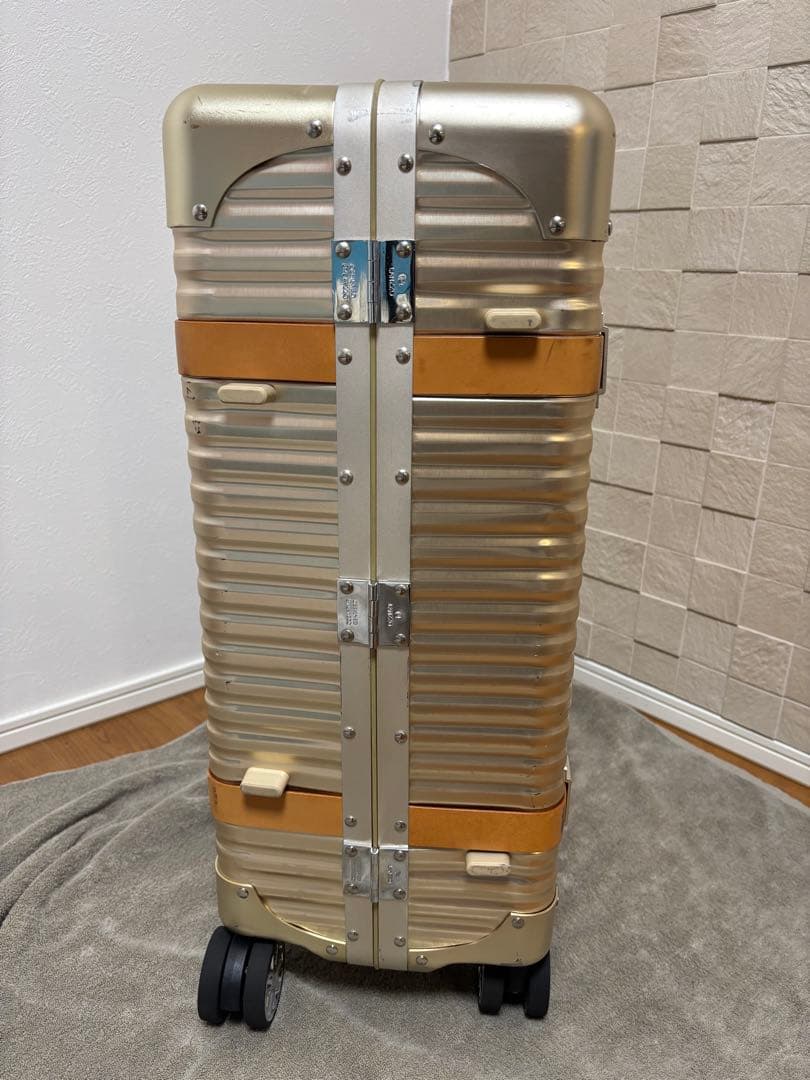 LANZZO VIKING アルミスーツケース 47L ゴールド 24inch