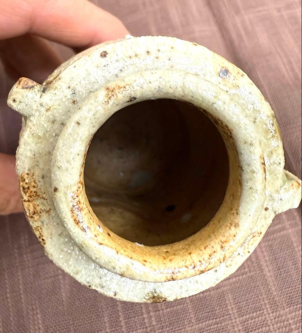 山吹窯　佐治光太郎　光寿　美濃伊賀茶入　共箱　美品　茶入　多治見市