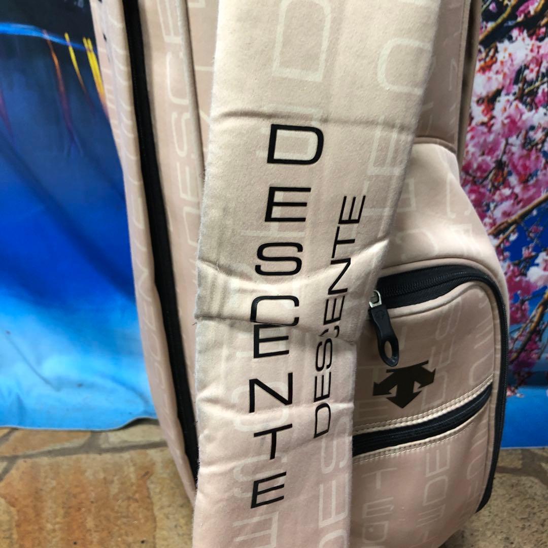 寶BV-1119 デサント キャディバッグ ベージュ　カート式 6分割