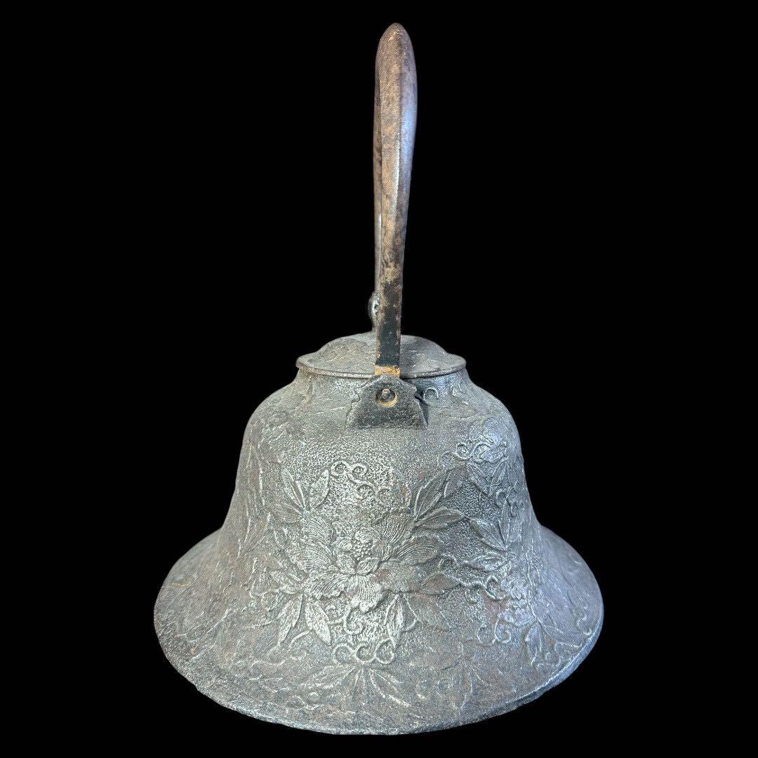 明治大正の御屋敷から出た希少な鉄瓶 南部鉄 名工作 いぶし銀 5kg 砂鉄 希少