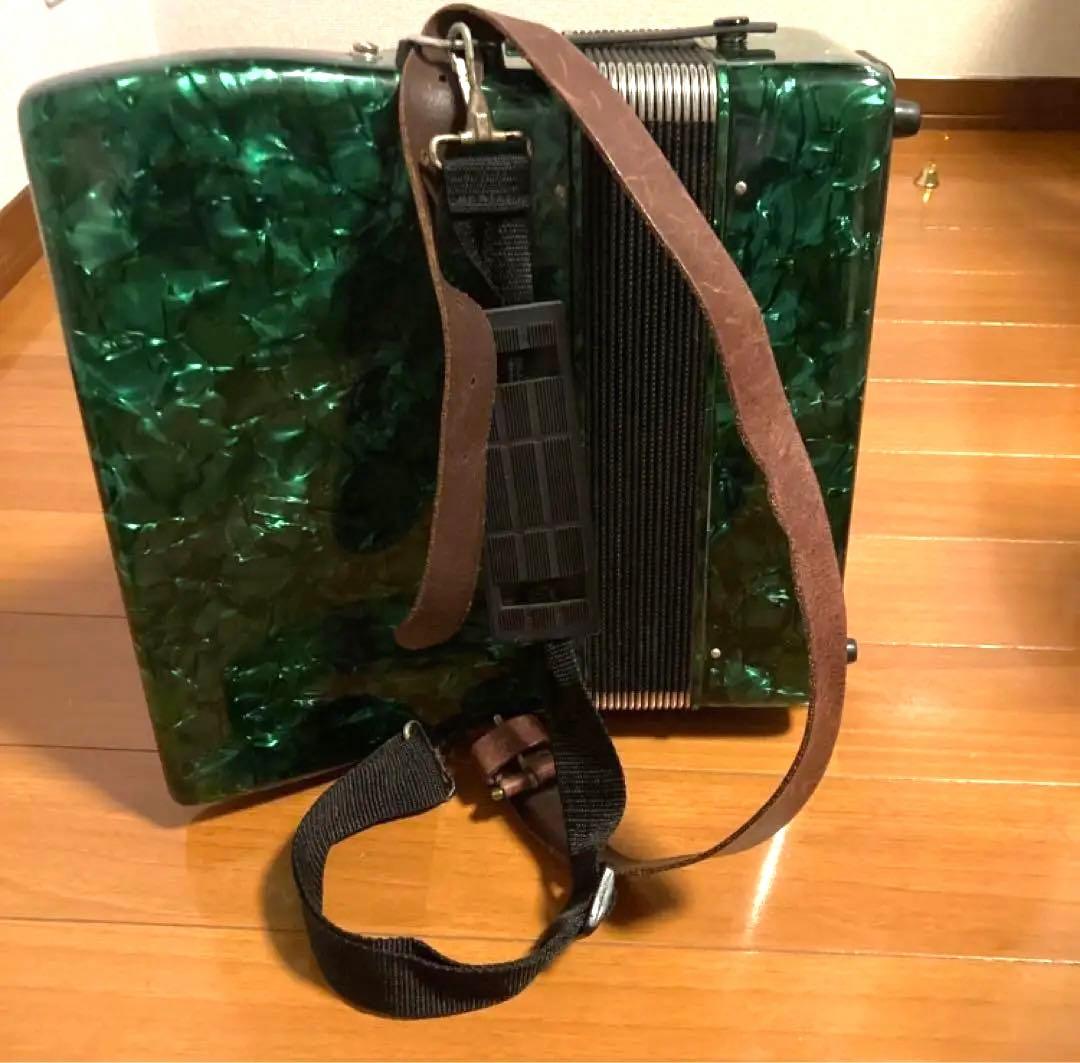 YAMAHA アコーディオン グリーン