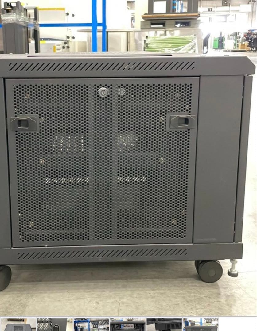 「配送設置可」サンワサプライ/サーバーラック 鍵 キャスター付き