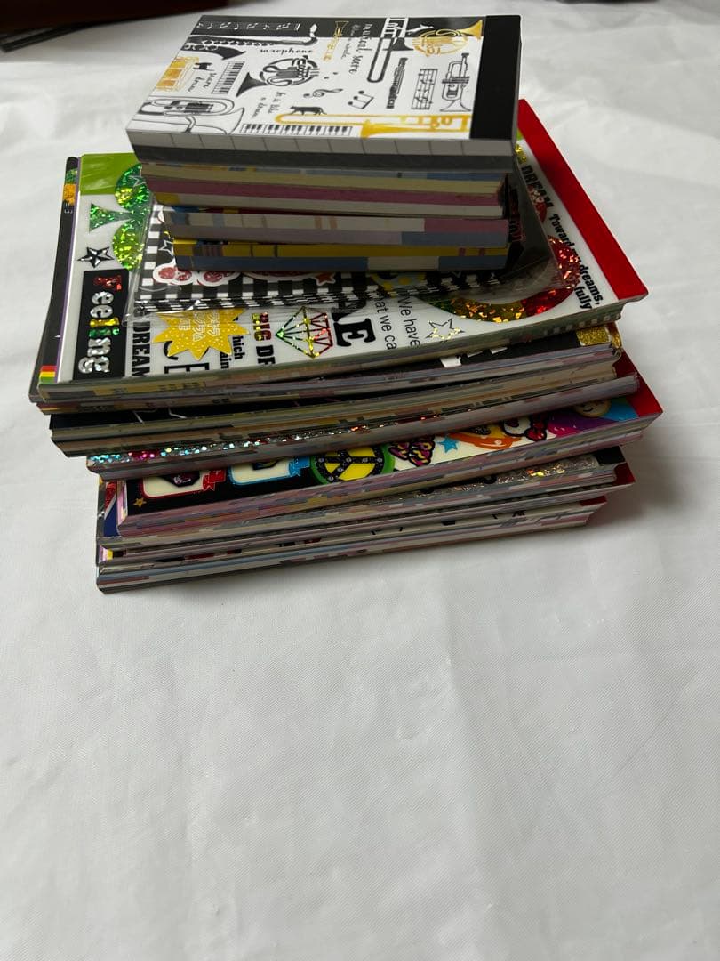 平成　レトロ　ファンシー　大量　14点　キラキラ　デコ　メモ帳　おまとめ売り