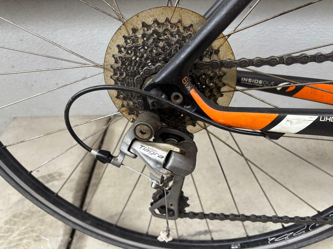 FELT ロードバイク カーボンフレーム 黒・オレンジ