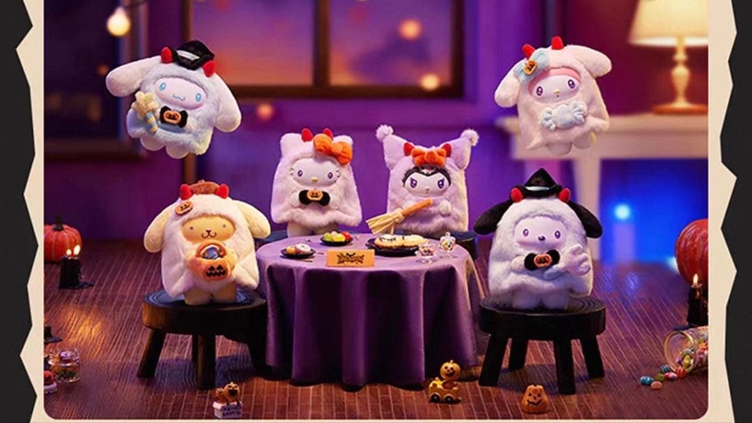 未開封品　MINISO サンリオ　ハロウィン　ぬいぐるみチャーム　6点セット