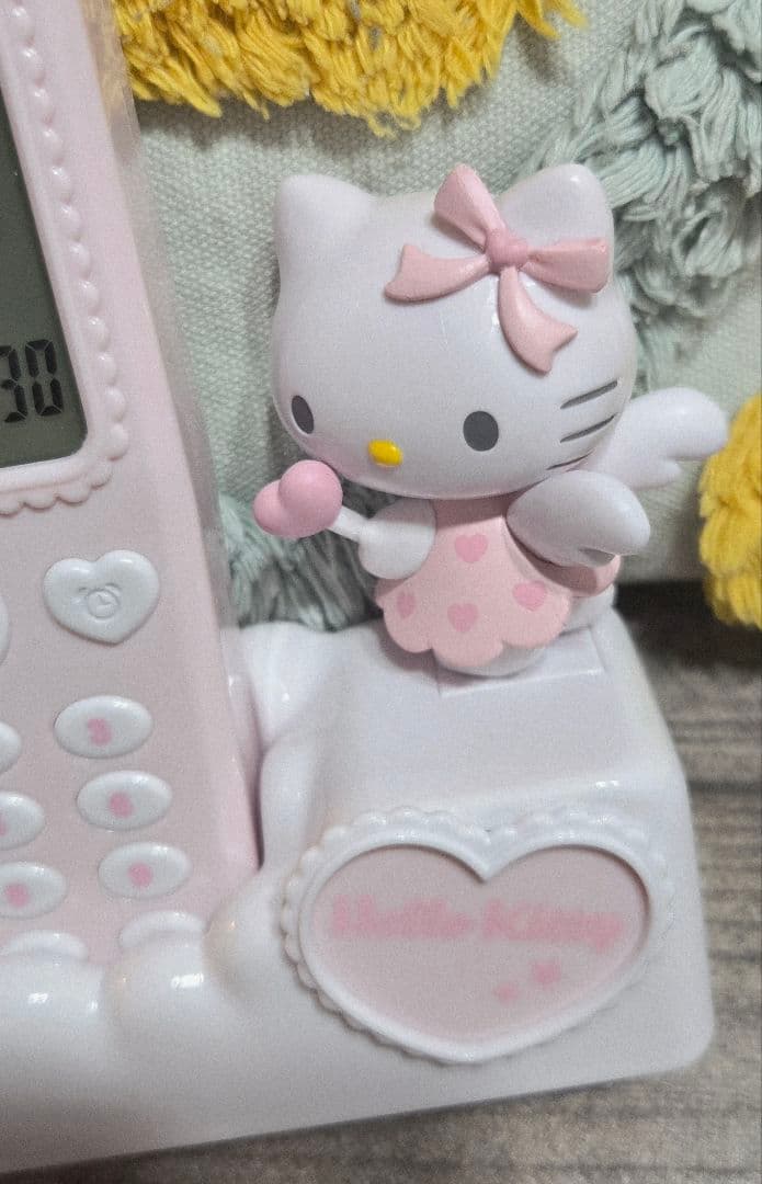 売*！様 【中古 】サンリオ ガラケー形置き時計 ハローキティ