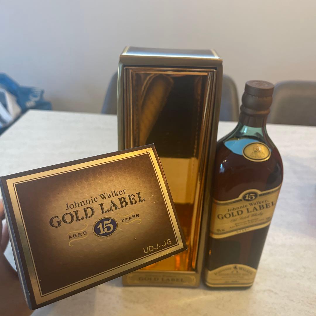 ジョニーウォーカー　Gold Label 15年 ギフトボックス入り