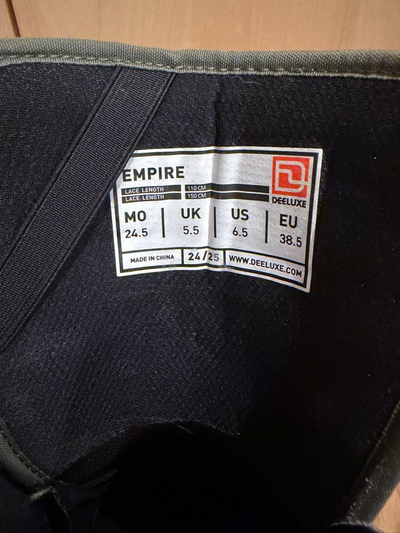 スノーボード DEELUXE EMPIRE CTF 24.5