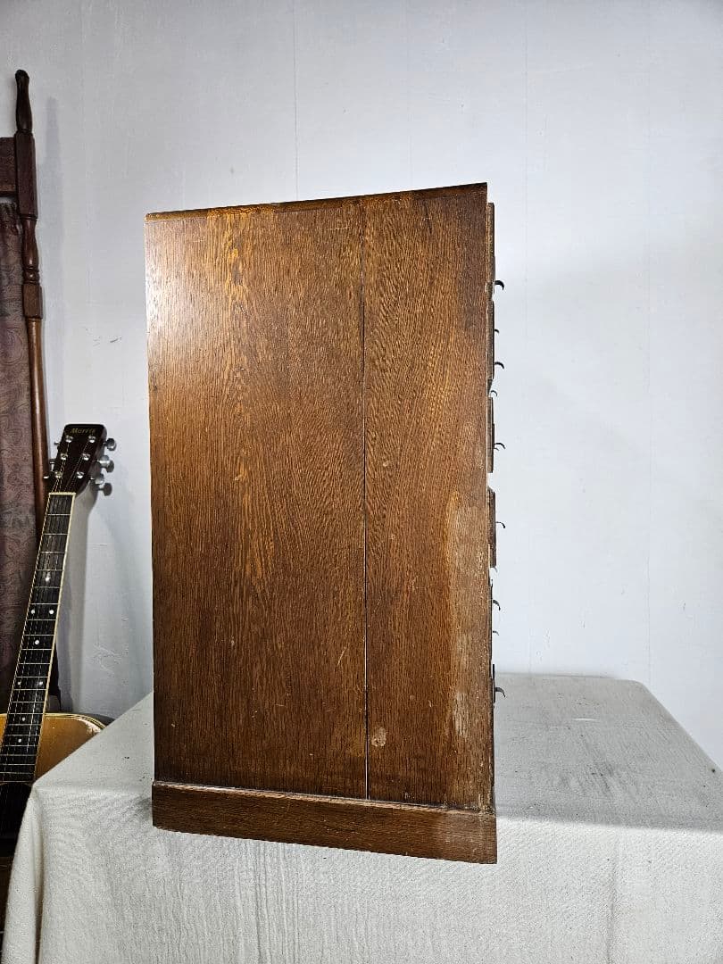 USアンティーク 古い小引出し 12杯 木製 オーク材 古家具 ドロワー