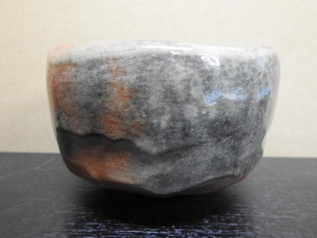 小川長楽　赤茶碗　共箱　MA１５４